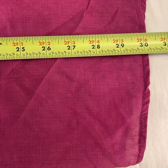 Hickey Freeman Fuschia Pink Linen Button Down Shirt Mens Size Large Casual - Picture 6 of 9